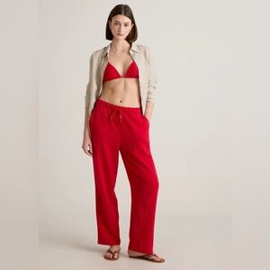 Quince 100% Organic Cotton Gauze straight Leg Pants